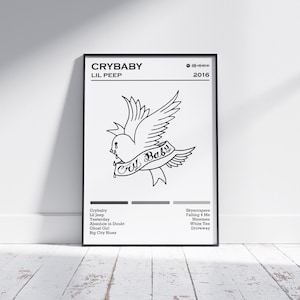 Lil Peep Poster Print | Crybaby Poster | Music Poster |Album Cover Poster |Wall Decor |Music Gift
