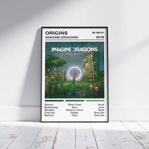 Imagine Dragons Poster Print | Origins Album Poster | Music Poster | Album Cover Poster | Wall Decor | Music Gift | Room Decor