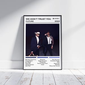 Future Poster Print | We Don&#39;t Trust You Album Poster | Music Poster | Album Cover Poster | Wall Decor | Music Gift | Room Decor