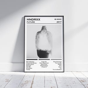 Future Poster Print | HNDRXX Album Poster | Music Poster | Album Cover Poster | Wall Decor | Music Gift | Room Decor