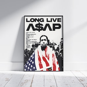 Asap Rocky Poster Print | Music Poster | Album Cover Poster | Wall Decor | Music Gift | Room Decor