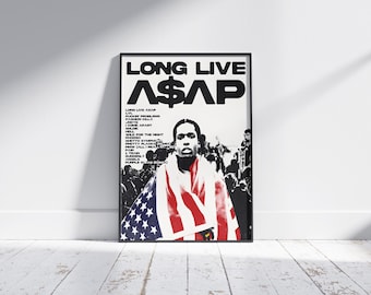 Asap Rocky Poster Print | Music Poster | Album Cover Poster | Wall Decor | Music Gift | Room Decor