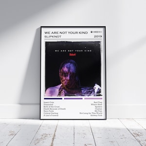 Slipknot Poster Print | We Are Not Your Kind Poster | Music Poster | Album Cover Poster | Wall Decor | Music Gift | Room Decor