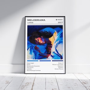 Lorde Poster Print | Melodrama Album Poster | Music Poster | Album Cover Poster | Wall Decor | Music Gift | Room Decor