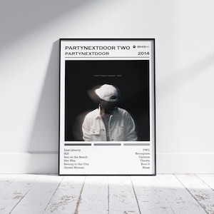PartyNextDoor Poster Druck | PartyNextDoor Two Album-Poster | Musik Poster | Album Cover Poster | Wanddekoration | Musik Geschenk | Raumdekor