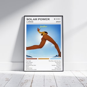 Lorde Poster Print | Solar Power Album Poster | Music Poster | Album Cover Poster | Wall Decor | Music Gift | Room Decor