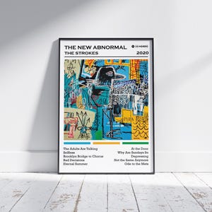 The Strokes Poster Print | The New Abnormal Album Poster | Music Poster | Album Cover Poster | Wall Decor | Music Gift | Room Decor