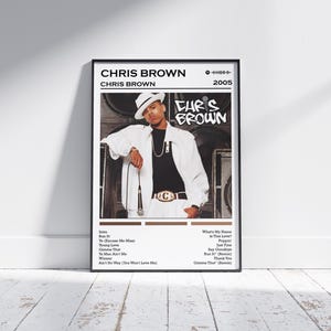 Chris Brown Poster | Chris Brown Album-Poster | Musik Poster | Album Cover Poster | Wanddekoration | Musik Geschenk | Raumdekor