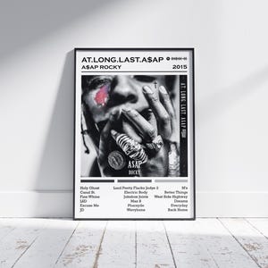 Asap Rocky Poster Print | At Long Last Asap Album Poster | Music Poster | Album Cover Poster | Wall Decor | Music Gift | Room Decor