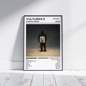 Kanye West Poster Print | Vultures 2 Poster | Music Poster | Album Cover Poster | Wall Decor | Music Gift | Room Decor