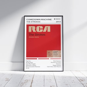 The Strokes Poster Print | Comedown Machine Album Poster | Music Poster | Album Cover Poster | Wall Decor | Music Gift | Room Decor