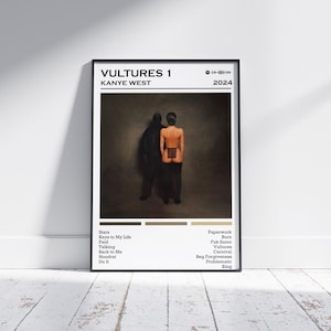 Kanye West Poster Print | Vultures 1 Poster | Music Poster | Album Cover Poster | Wall Decor | Music Gift | Room Decor