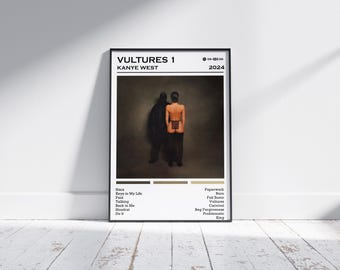 Kanye West Poster Print | Vultures 1 Poster | Music Poster | Album Cover Poster | Wall Decor | Music Gift | Room Decor