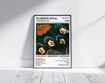 The Beatles Poster Print | Rubber Soul Album Poster | Music Poster | Album Cover Poster | Wall Decor | Music Gift | Room Decor