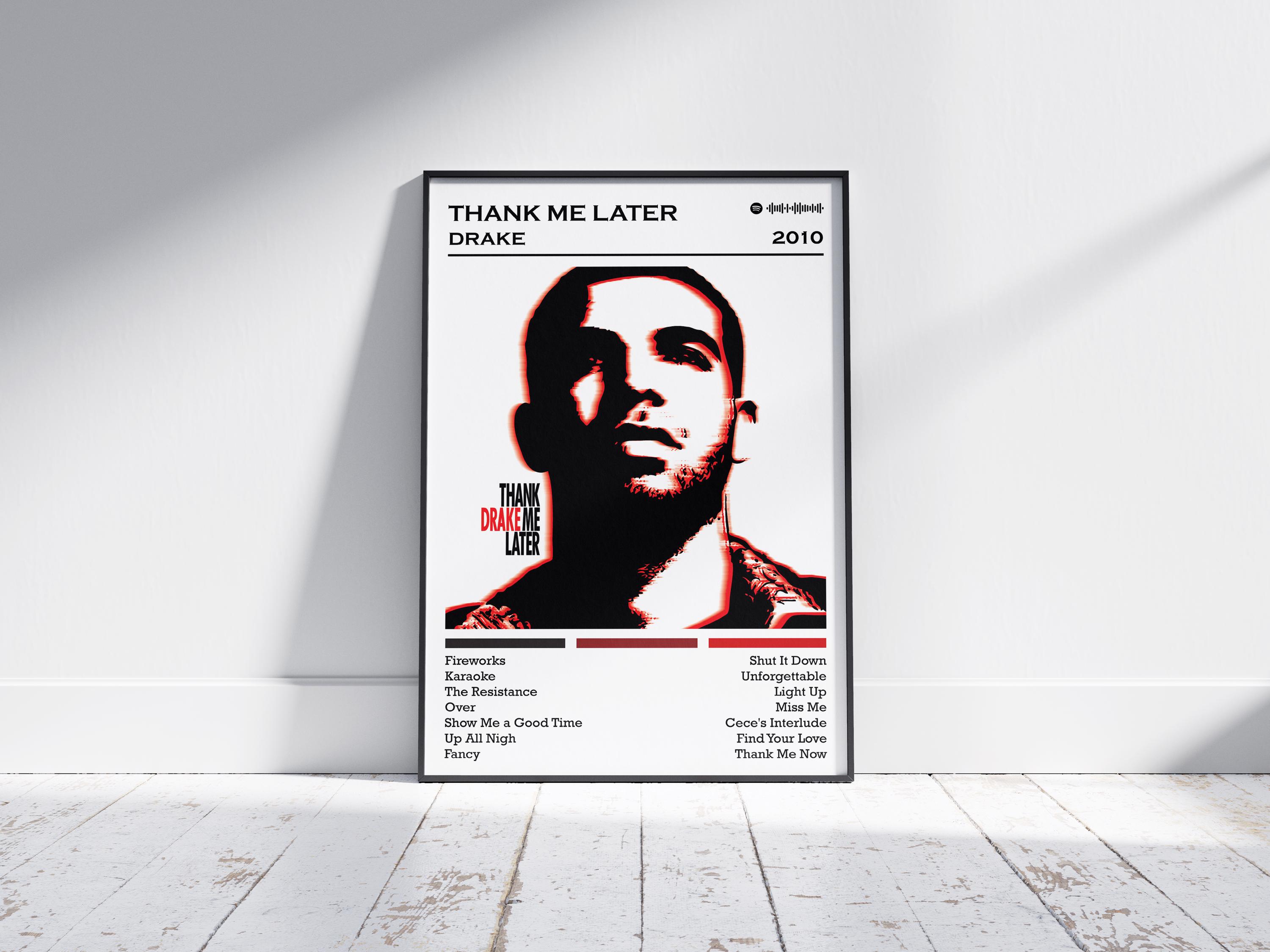 Drake Poster Print | Thank Me Later Album Poster | Music Poster | Album  Cover Poster | Wall Decor | Music Gift | Room Decor - Etsy, image size:3000x2250
