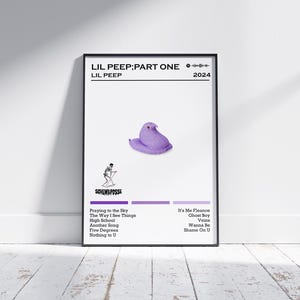 Lil Peep Poster Print | Lil Peep; Part One Poster | Music Poster |Album Cover Poster |Wall Decor |Music Gift