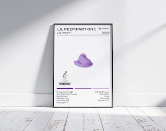 Lil Peep Poster Print | Lil Peep; Part One Poster | Music Poster |Album Cover Poster |Wall Decor |Music Gift