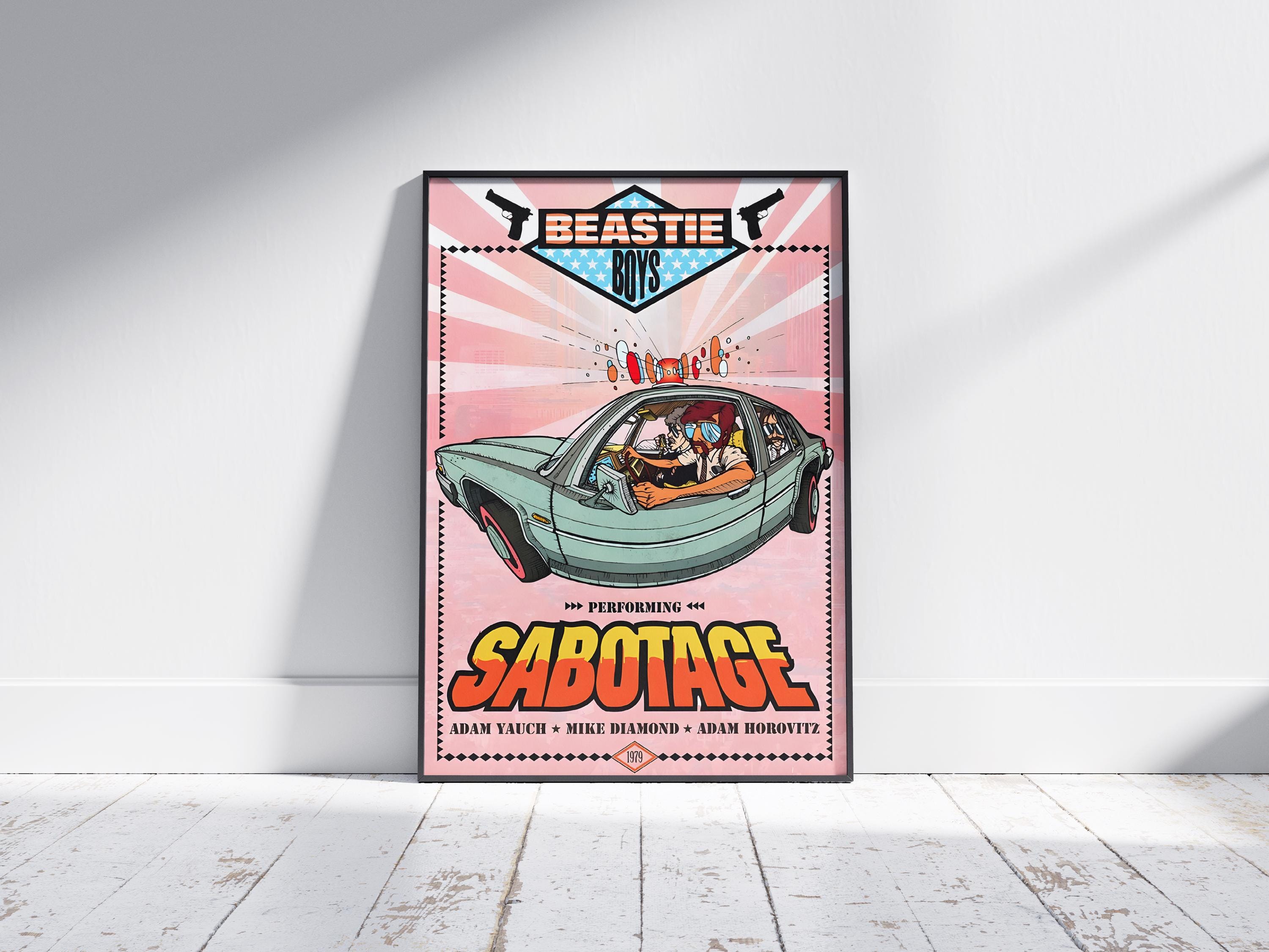 Sabotage Beastie Boys Print - Etsy Israel