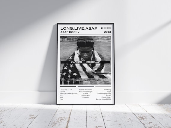 Asap Rocky Poster Print | Long Live Asap Album Poster | Music Poster | Album Cover Poster | Wall Decor | Music Gift | Room Decor