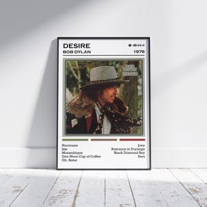 Bob Dylan Poster Druck | Wunsch-Album-Poster | Musik Poster | Album Cover Poster | Wanddekoration | Musik Geschenk | Raumdekor