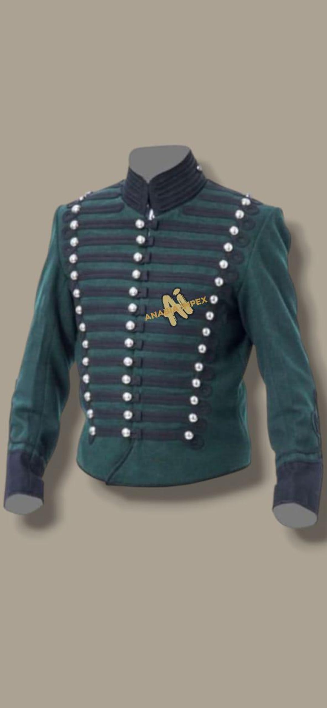Men's Green Wool Napoleonic Jacket: 95th Rifles British Tunic - Etsy