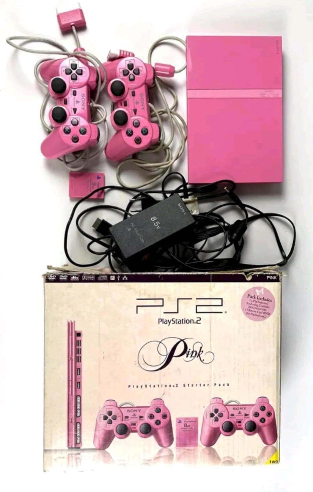Playstation 2 Slim Limited Edition Pink CIB RF --- Plays Any Game