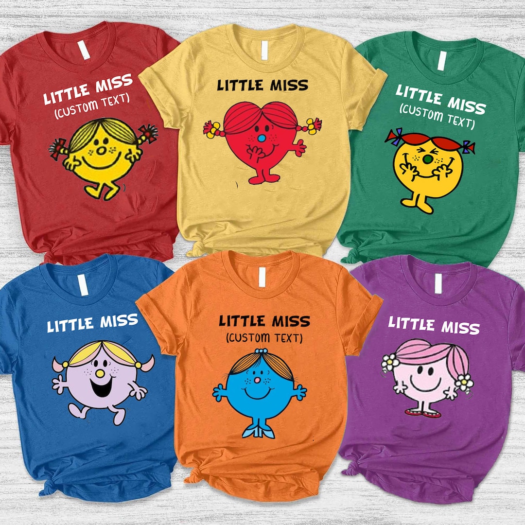 Custom Little Miss Characters Group Shirts Little Miss Etsy