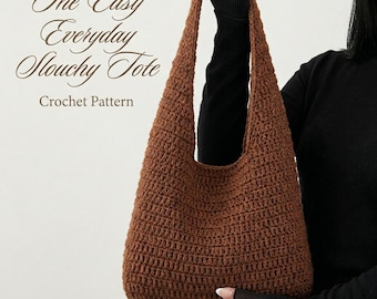 Modèle de sac ample au crochet |  Le modèle au crochet facile de tous les jours | Modèle de sac fourre-tout au crochet | Modèle de sac au crochet pour débutant |