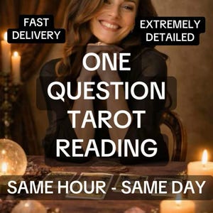 1 Question Tarot Reading - Intuitiv & Personalised - Priority Digital Delivery