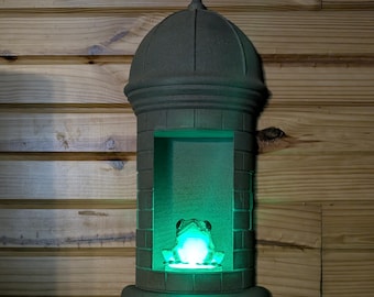 Puerto Rican Garita Wall –No Sound- 3D Printed Lamp with LED – El Morro Style Night Light – Boricua Home Decor –