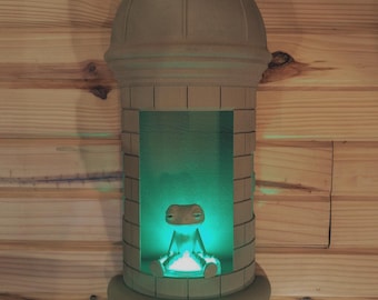 Puerto Rican Garita Wall –No Sound- 3D Printed Lamp with multi-color LED – El Morro Style Night Light – Boricua Home Decor –