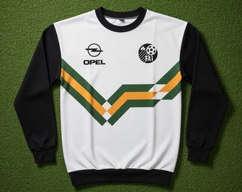 Jersey retro blanco de Irlanda (todas las tallas)