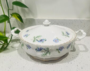 ヴィンテージ トレジャー 陶器 8 インチ 花瓶 青い鳥と桜 - Etsy