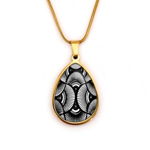 Wachskette, afrikanischer, ethnischer Schmuck, Frau, Geschenk