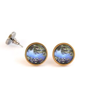 Boucles D'oreilles Créateur MONET Vintage - Clips, Perle, Plaqué Or