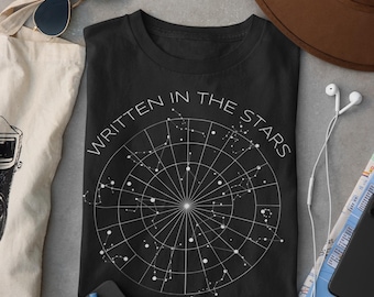 Celestial Constellation Shirt: Minimalist Astrology Star Map Tee