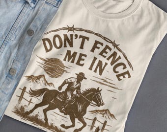 Vintage Cowboy Graphic Tee: Western Horse Riding Shirt