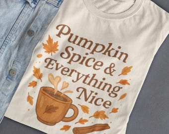 Pumpkin Spice Coffee T-Shirt: Cozy Autumn Latte Tee