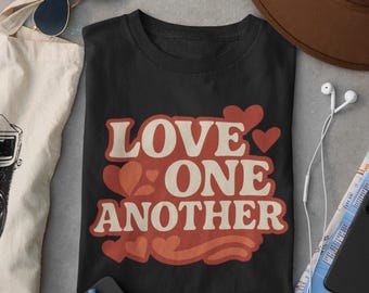 Love One Another T-Shirt: Retro Christian Graphic Tee