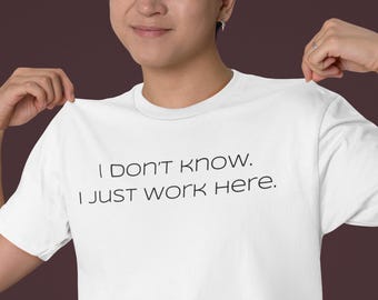 Lustige Arbeit Zitat T-Shirt: Sarkastisches Mitarbeiter Humor Geschenk