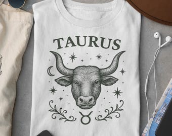 Maglietta con segno zodiacale del Toro: maglietta astrologica Comfort Colors