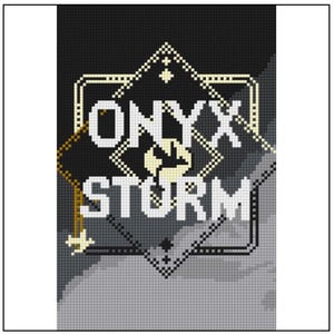 Onyx Storm Simple Cross Stitch Pattern