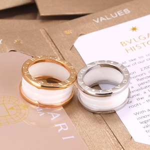 S925 silver electroplated rose gold ladies ceramic ring, designer unique ring, gift for friends, unique gift