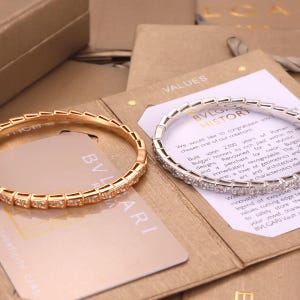 925 silver with rose gold plating, snake bone bracelet, designer women&#39;s diamond bracelet, gift for wife