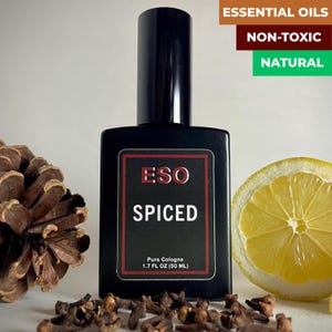 Spiced – A Warm, Clean Cologne He’ll Love (And So Will You) – Warm Spices & Crisp Woods – Non-Toxic Gift for Him - 1.7oz