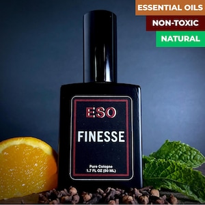 Finesse – Clean, Non-Toxic Cologne for Men – Spearmint, Warm Spice & Sandalwood – Natural Everyday Fragrance