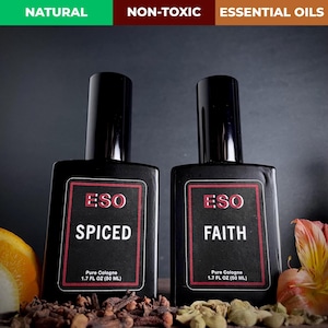 Spiced + Faith – Clean, Non-Toxic Cologne Bundle for Men – Fresh Citrus & Warm Spice – Natural Everyday Fragrance Set