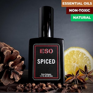 Spiced – Clean, Non-Toxic Cologne for Men – Warm Spices, Cool Woods & Citrus – Natural Everyday Fragrance