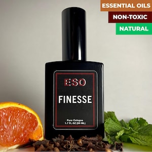 Finesse – A Bold, Clean Cologne He’ll Love (And So Will You) – Cool Spearmint & Warm Spice – Non-Toxic Gift for Him - 1.7oz