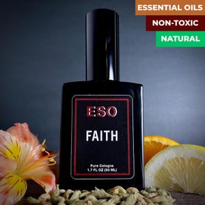 Faith – Clean, Non-Toxic Cologne for Men – Bright Citrus & Soft Woods – Natural Everyday Fragrance